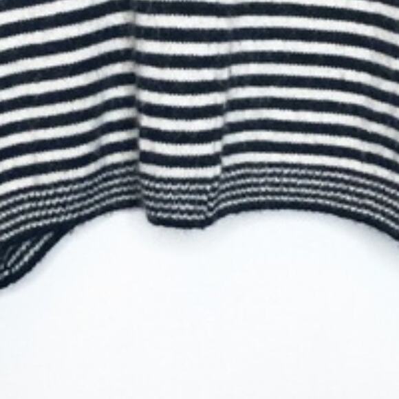 ANGORA WOOL Sweater Alice + Olivia Size M BLACK WHITE French Scoop Minimalist - Picture 6 of 13